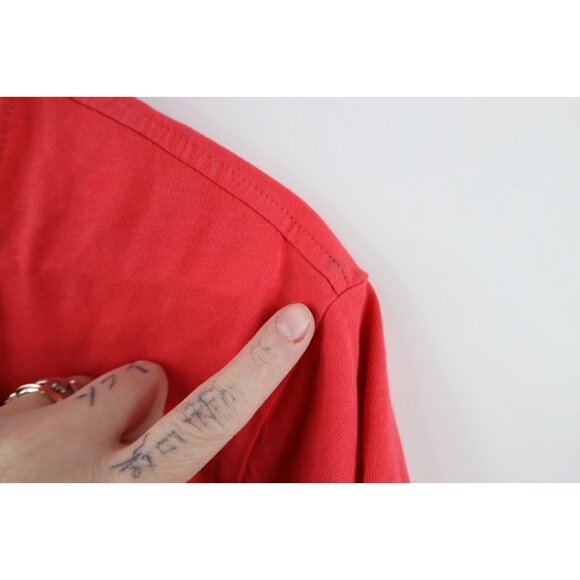 Vintage Y2K Nike Womens XL Travis Scott Center Swoosh Short Sleeve T-Shirt Pink - Picture 6 of 16